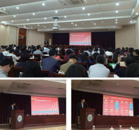 He Xiangmin, President of the association of education management for foreign students of the Chinese society of higher education, introduced SICAS at the National Seminar on studying in China of the China Association for international exchange of education.